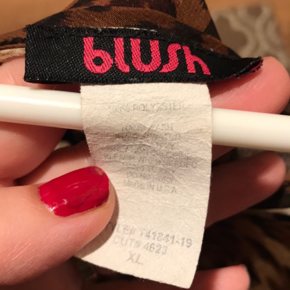 Gorgeous Sheer leopard-print blouse XL - Picture 4 of 4